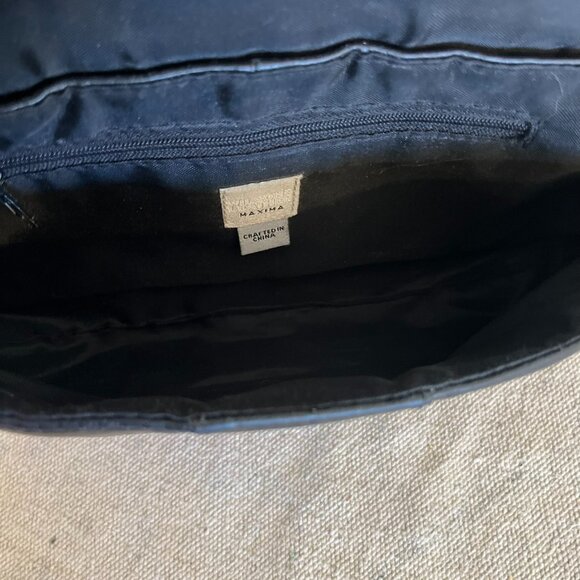 Wilson Maxima Black Leather Bohemian Festival Big Buckle Mini Shoulder Bag - Picture 9 of 11